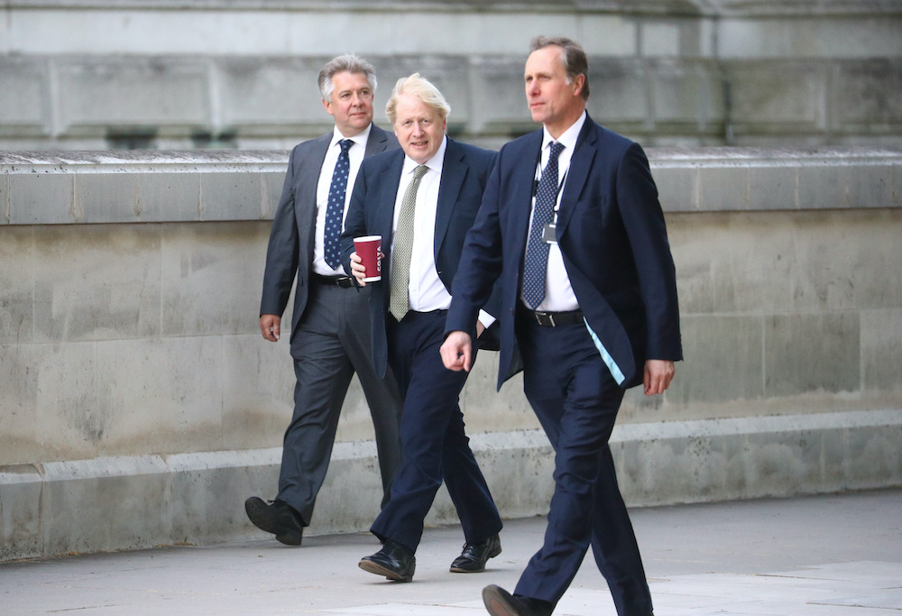 Britainu00e2u20acu2122s Prime Minister Boris Johnson walks in Westminster, following the outbreak of the coronavirus disease, in London, Britain May 6, 2020. u00e2u20acu201d Reuters picnn
