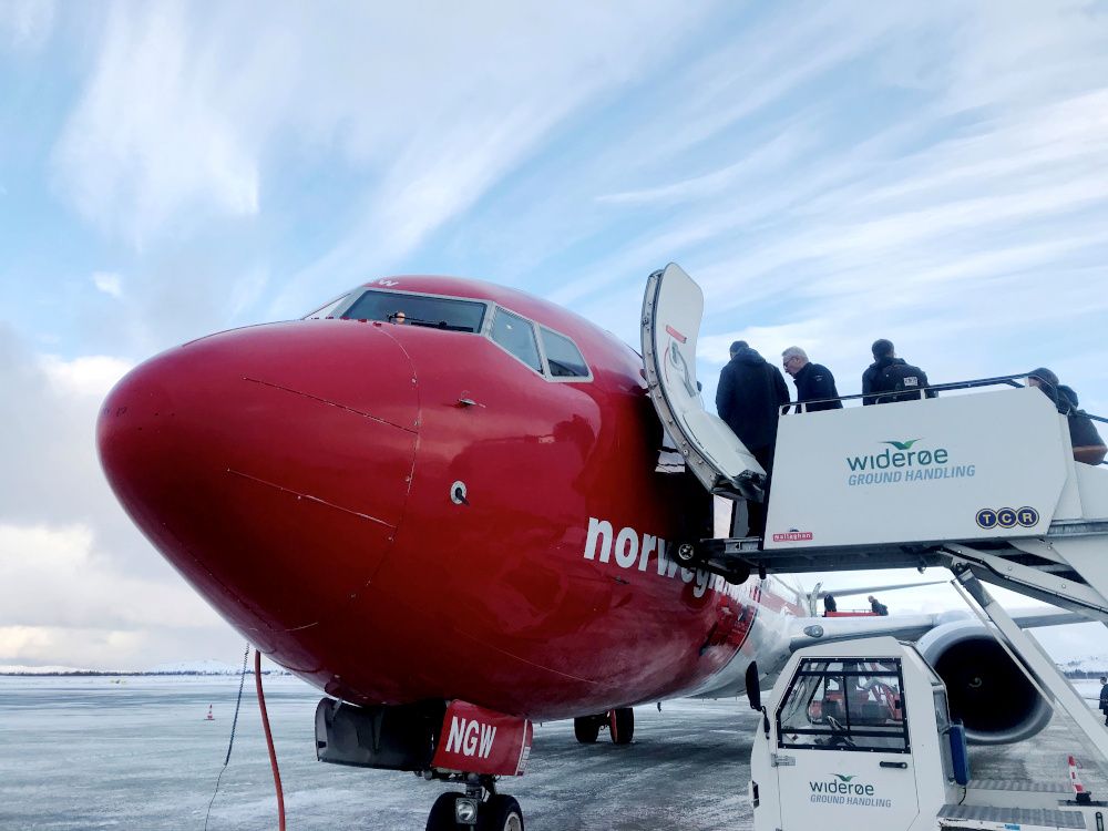 Passengers board a Norwegian Air plane in Kirkenes, Norway October 26, 2019. u00e2u20acu201d Reuters pic 