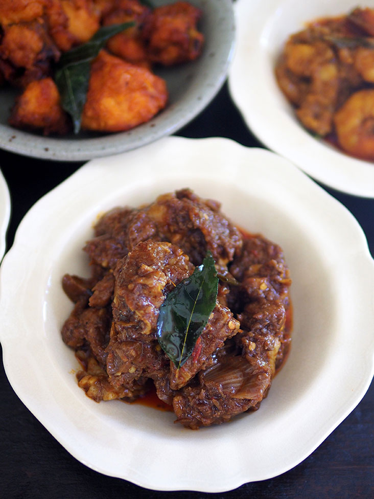 Relish the tender mutton 'varuval' with your packed meal