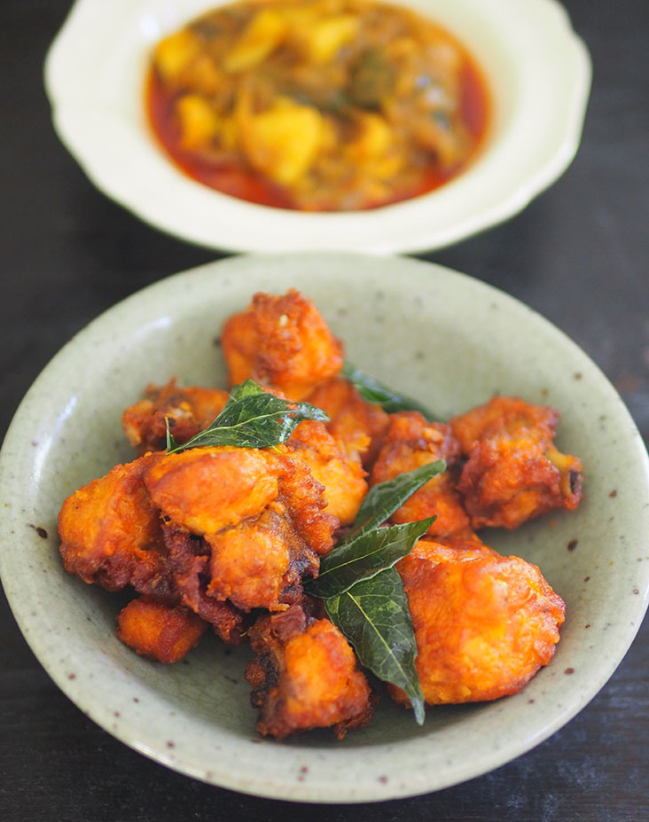 It's hard to stop popping these chicken 65 served in bite sized form
