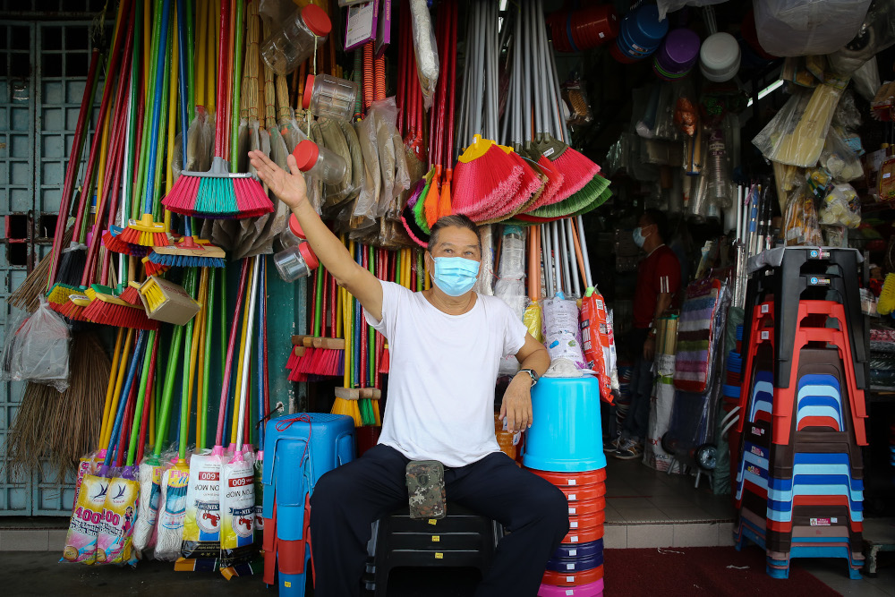 Convenience store owner Ma Seng speaks to Malay Mail during an interview at PJ Old Town, Petaling Jaya during the enhanced movement control order May 12, 2020. u00e2u20acu201d Picture by Yusof Mat Isa