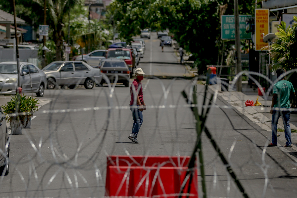 General view of Petaling Jaya Old Town during the enhanced movement control order (EMCO) May 11, 2020. u00e2u20acu201d Picture by Firdaus Latif