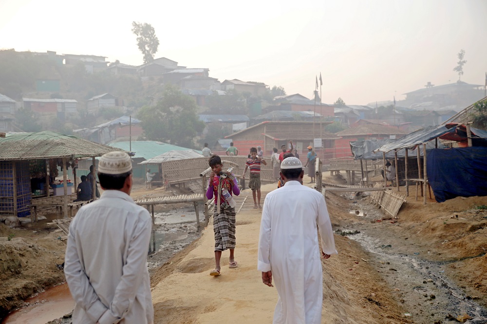 Rohingya refugees walk on a road at the Balukhali camp in Cox's Bazar, Bangladesh, April 8, 2019. u00e2u20acu2022 Reuters pic
