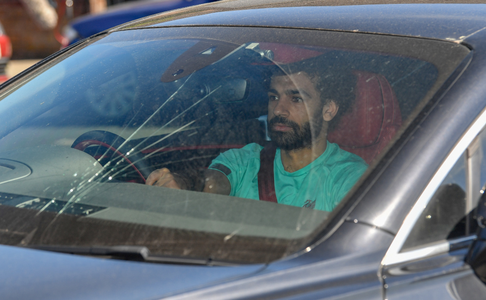 Liverpoolu00e2u20acu2122s Egyptian midfielder Mohamed Salah arrives at Melwood in Liverpool, north-west England to resume training May 20, 2020. u00e2u20acu201d AFP pic 