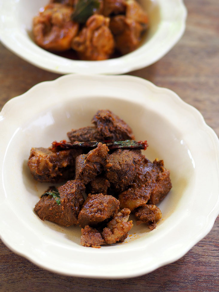 It may look unappetising but the mutton 'varuval' is flavourful and tender