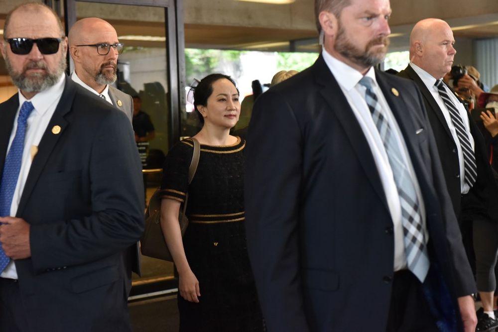 Huawei Chief Financial Officer, Meng Wanzhou, leaves British Columbia Supreme Court, after hearing the decision of Associate Chief Justice Heather Holmes on her double-criminality judgment in Vancouver, on May 27, 2020. u00e2u20acu201d AFP pic