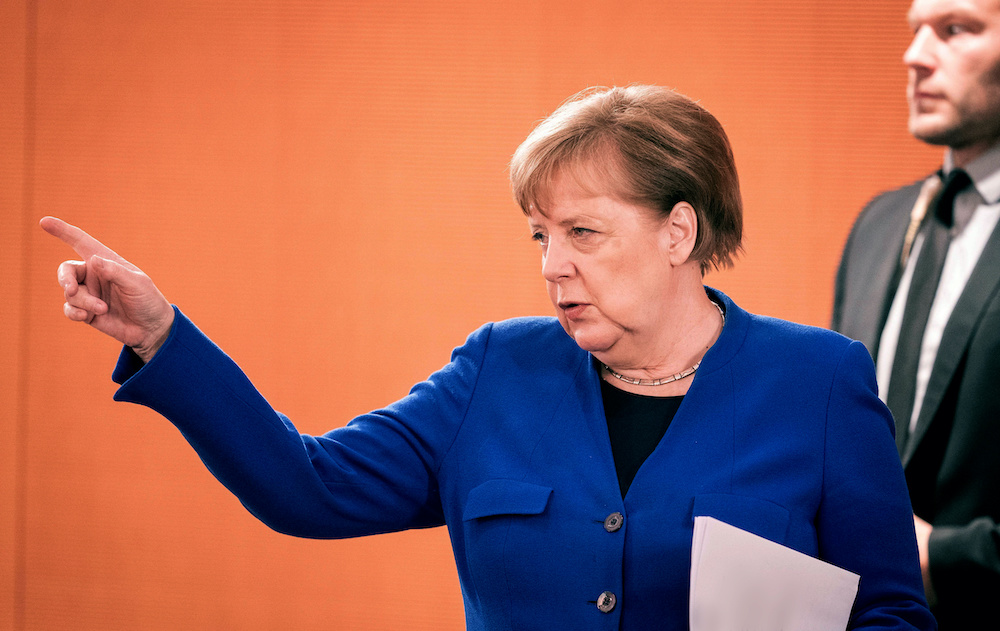 German Chancellor Angela Merkel attends the weekly cabinet meeting, as the spread of the coronavirus disease continues, in Berlin, Germany, May 13, 2020. u00e2u20acu201d Reuters pic