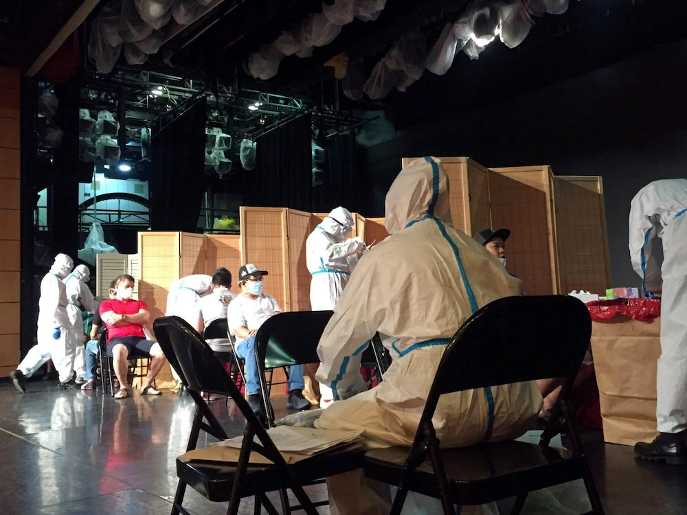 Philippine Coast Guard medical team conducts swab testing for Filipino crew, amidst the global spread of the coronavirus disease, inside the Sapphire Princess cruise ship docked at Manila Bayu00e2u20acu2122s anchorage, Philippines, May 8, 2020. u00e2u20acu201d Reuters picnn