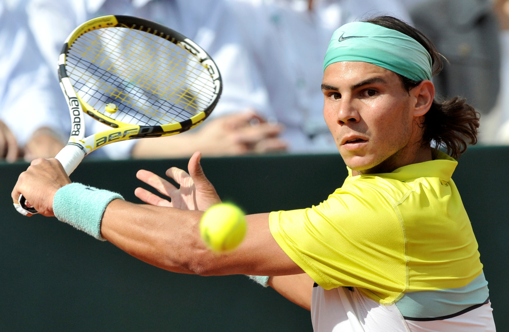Spaniard Rafa Nadal plays a shot to Serb Novak Djokovic during the final of the Rome Masters, May 3, 2020. u00e2u20acu201d Reuters pic