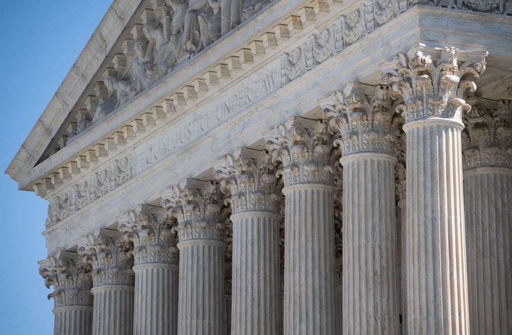 In this file photo the US Supreme Court is seen in Washington DC, on May 4, 2020, during the first day of oral arguments held by telephone, a first in the Court's history, as a result of Covid-19, known as coronavirus. u00e2u20acu201d AFP pic
