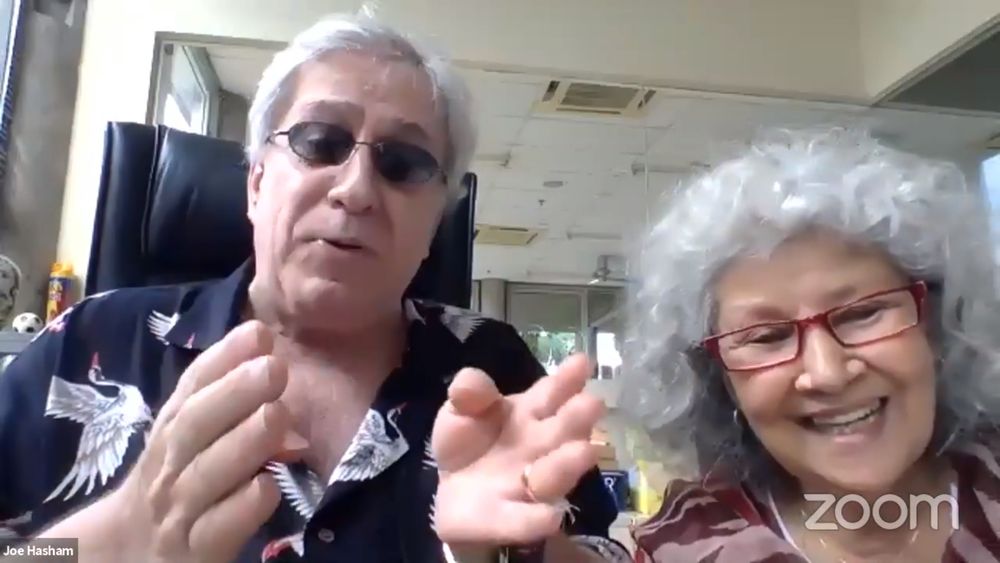 The Actors Studiou00e2u20acu2122s Joe Hasham says he found it extremely difficult to teach acting online. u00e2u20acu201d Screengrab from Facebook/KLPac