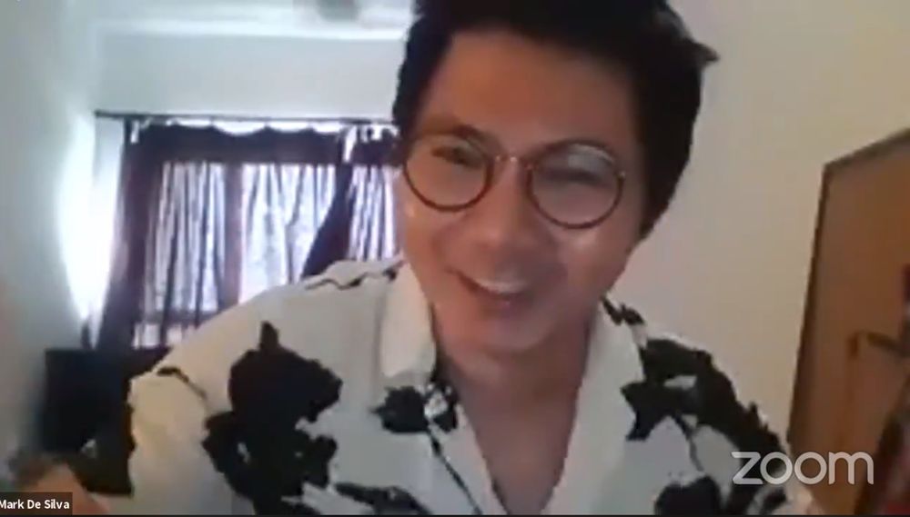 Actor and lecturer Mark Beau de Silva’s approach to online teaching is to be as human as possible. — Screengrab from Facebook/KLPac