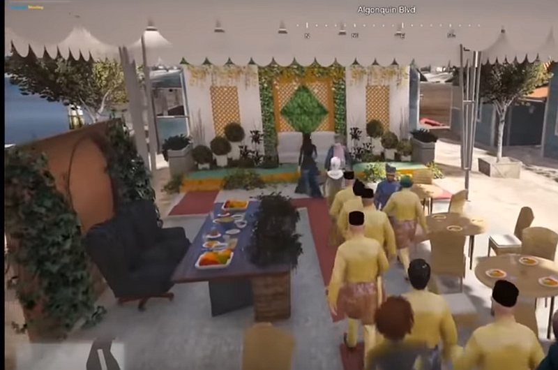Screenshot of the wedding ceremony. — Screenshot courtesy of Youtube/ GTA 5 Malaysia