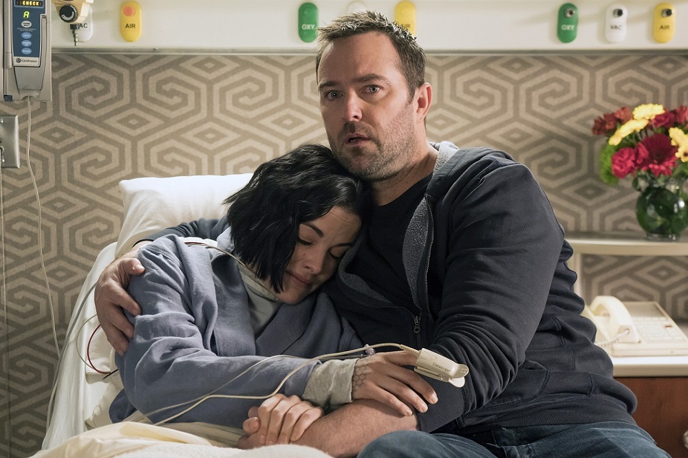 Stapleton and co-star Jaimie Alexander in a scene from the final season of ‘Blindspot’. ― Picture courtesy of Warner TV
