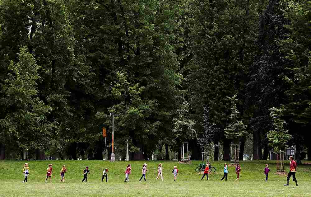 Children exercise in a park amid the Covid-19 outbreak, in Prague, Czech Republic May 25, 2020. u00e2u20acu201d Reuters pic