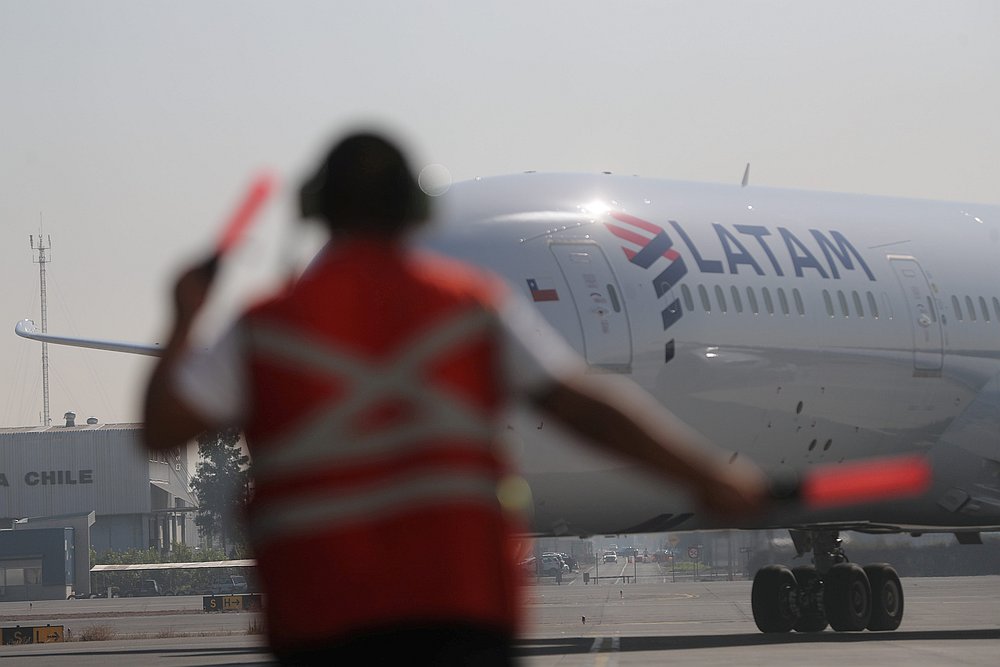 A Latam Airlines plane arrives during a general quarantine amid the spread of Covid-19, at the Arturo Merino Benitez International Airport, in Santiago, Chile May 26, 2020. u00e2u20acu201d Reuters pic