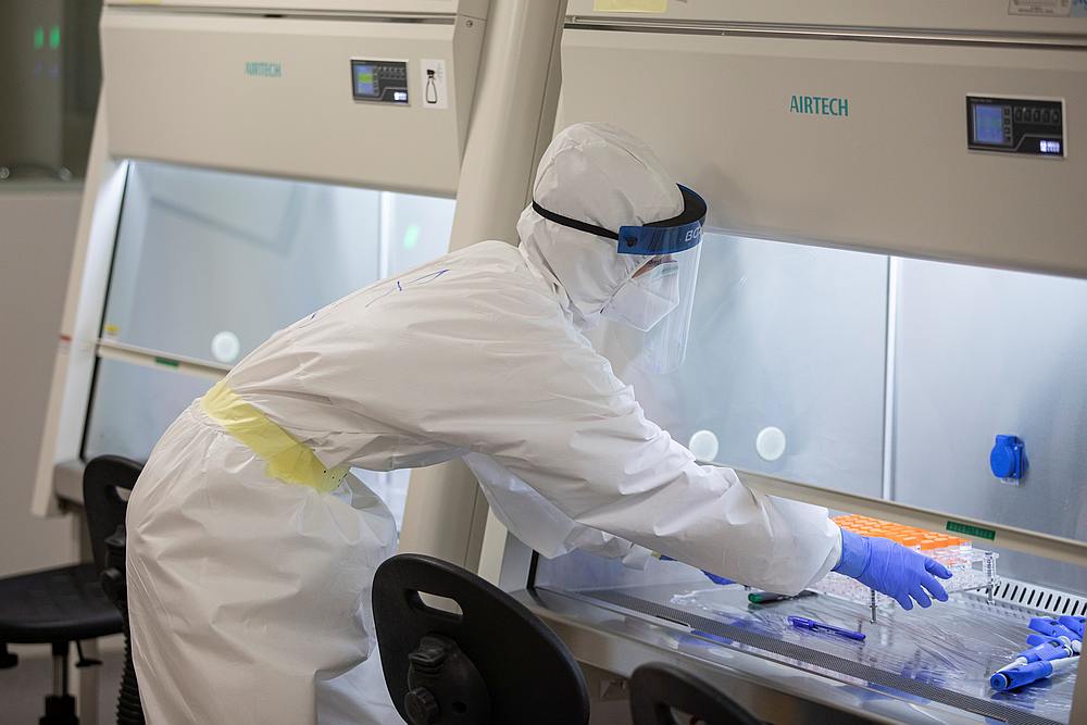 A scientist works with samples taken for testing for Covid-19 in the 'Huo-Yan' (Fire Eye) National Laboratory for Molecular Detection of Infectious Agents in Belgrade, Serbia May 12, 2020. u00e2u20acu201d Reuters pic