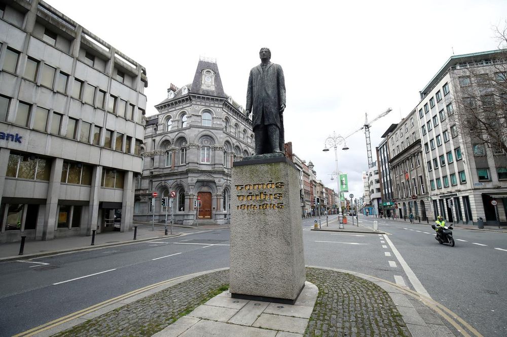 General view of a largely deserted street in Dublin amid the spread of the coronavirus, in Dublin, Ireland, March 31, 2020. u00e2u20acu201d Reuters pic
