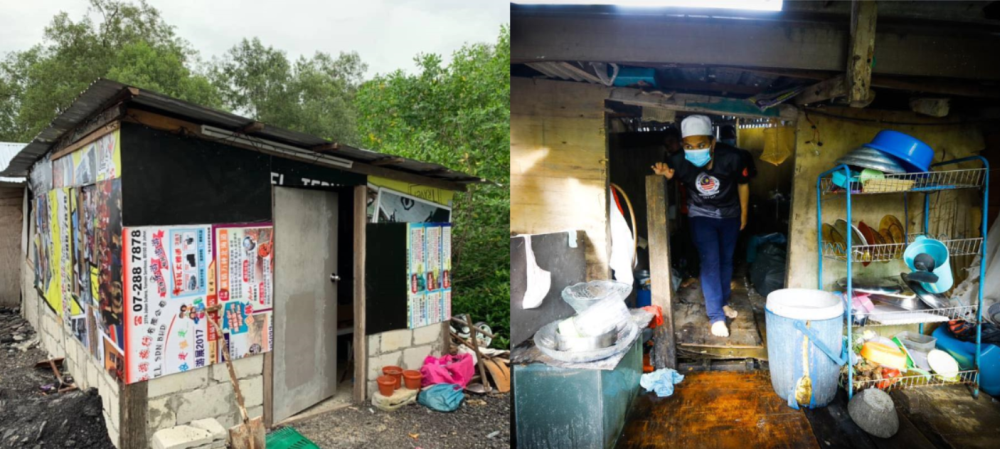 After seeing the conditions in which these families lived in, Ebit felt that he had to do something about it. — Pictures via Facebook/Ebit Lew