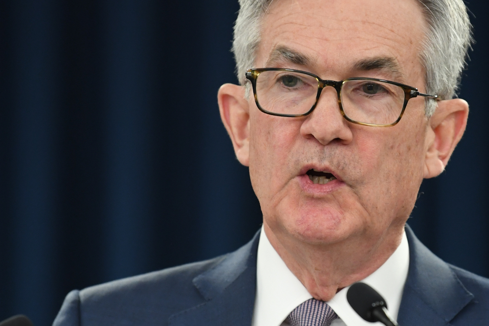 In this file photo taken March 3, 2020, US Federal Reserve Chairman Jerome Powell speaks at a press briefing after the surprise announcement that the Reserve will cut interest rates. u00e2u20acu201d AFP pic 