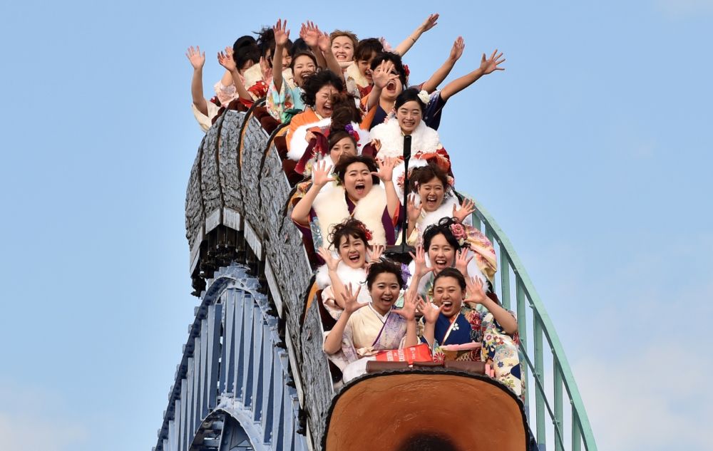 In the coronavirus era, thrill-seekers will be asked to u00e2u20acu02dcrefrain from vocalising loudlyu00e2u20acu2122 on rollercoasters. u00e2u20acu201d AFP pic