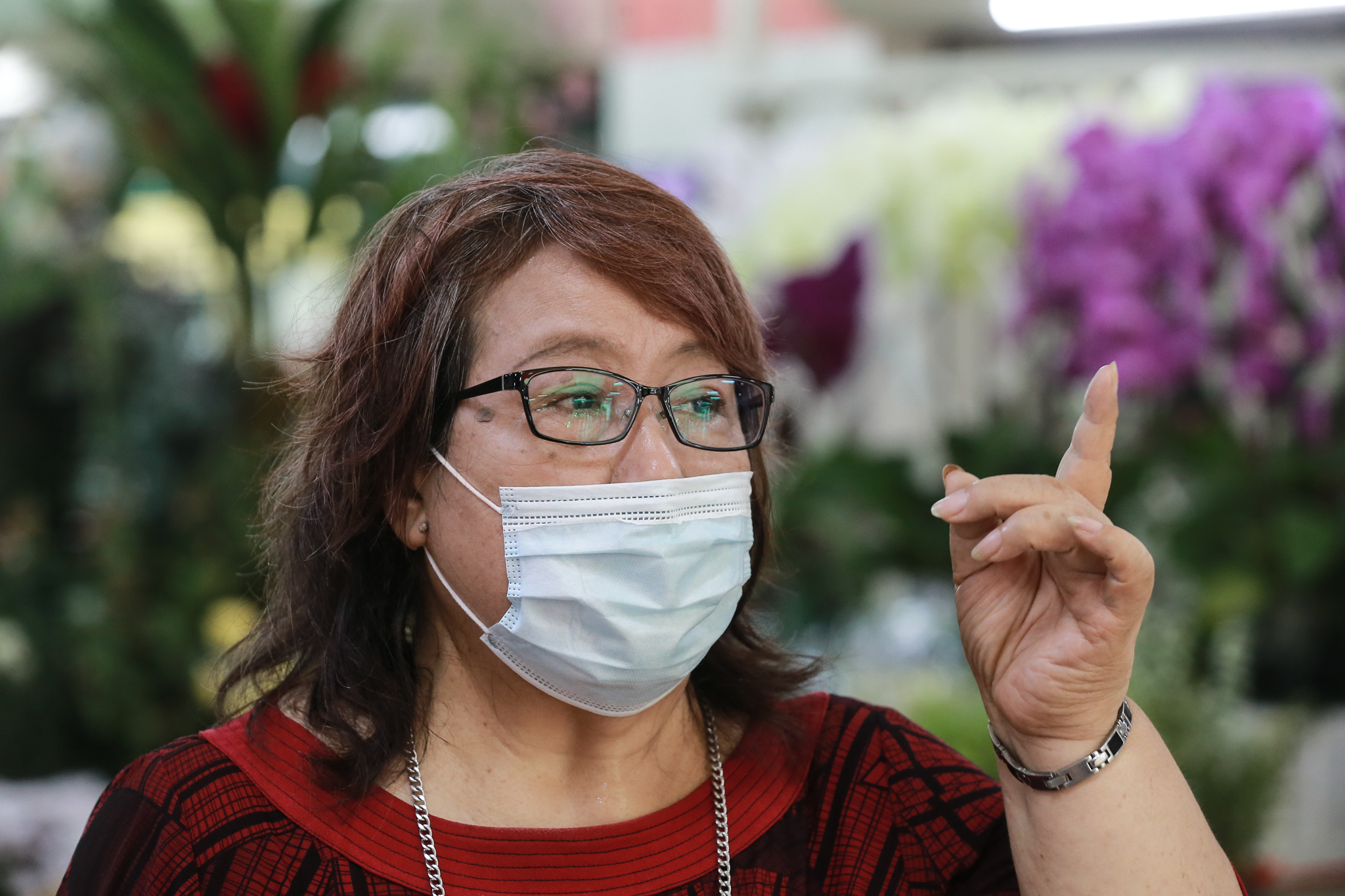 Taman Tun Dr Ismail Market Traders Association chairman Jenny Loo speaks to Malay Mail during an interview in Petaling Jaya May 19, 2020. — Picture by Ahmad Zamzahuri