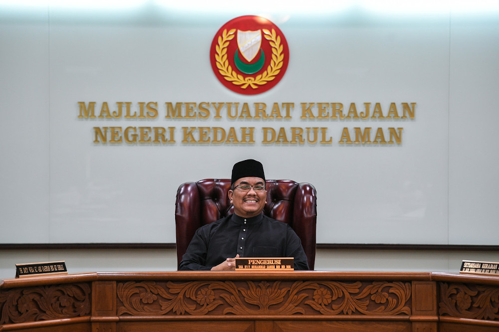 Kedah Mentri Besar Muhammad Sanusi Md Nor after the swearing-in ceremony of state executive council members at Wisma Darul Aman in Alor Setar May 20, 2020. u00e2u20acu201d Bernama pic 