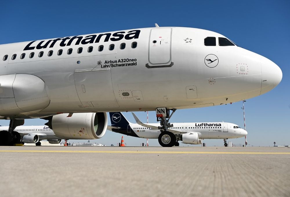 In this file photo taken on March 23, 2020 aircrafts of German airline group Lufthansa are immobilised next to the runway that has been closed at the airport in Frankfurt, Germany. u00e2u20acu201d AFP pic