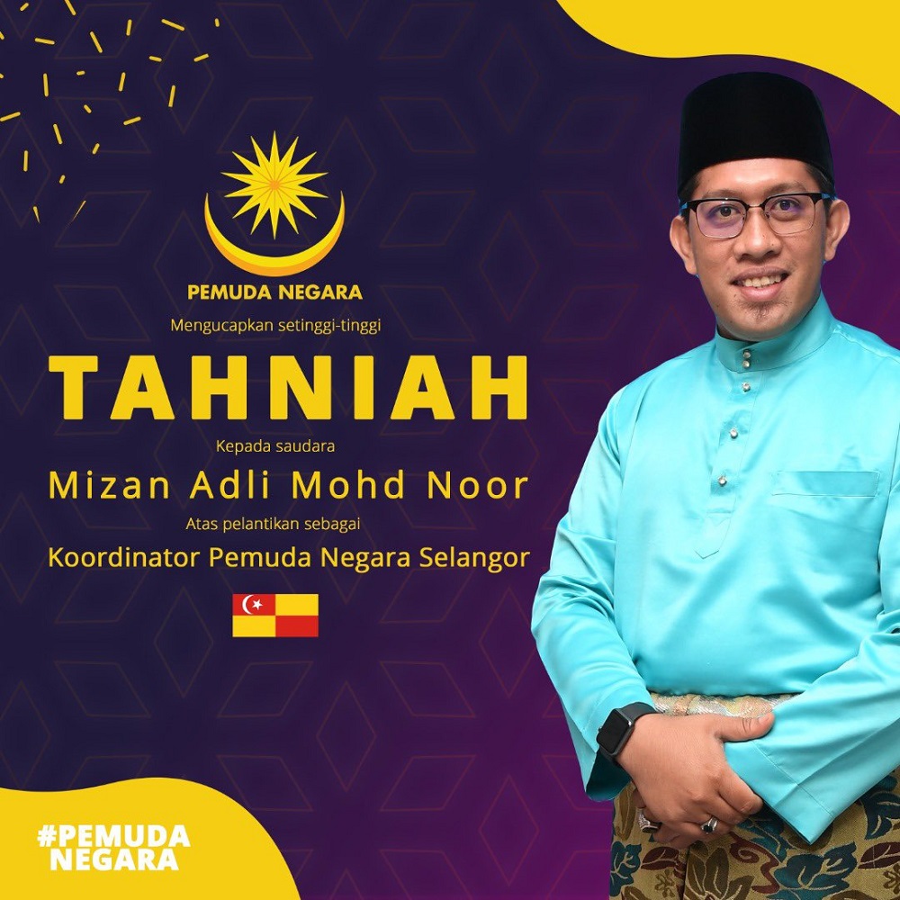 Mizan Adli Mohd Noor is a councillor for the Sepang City Council. u00e2u20acu2022 Picture via Twitter/Pemuda Negara u00e2u20acu201c Rasmi