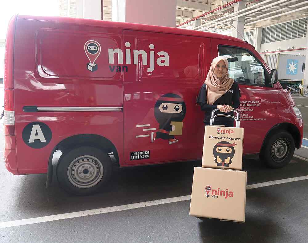 Farah says they can face issues with poorly-packaged parcels during this busy period, resulting in extra time needed for the team to segregate, repack, and relabel the packages. — Picture courtesy of Ninja Van