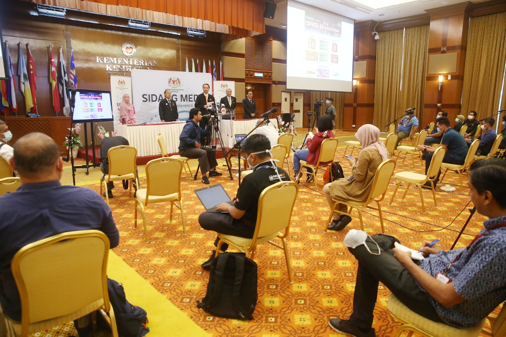 Health director-general Datuk Dr Noor Hisham Abdullah giving a press conference on Covid-19 in MOH, Putrajaya, May 12, 2020. u00e2u20acu201d Picture by Choo Choy May