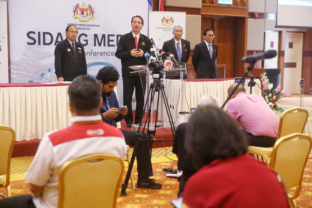 Health director-general Datuk Dr Noor Hisham Abdullah giving a press conference on Covid-19 in MOH, Putrajaya, May 18, 2020. u00e2u20acu201d Picture by Choo Choy Mayn