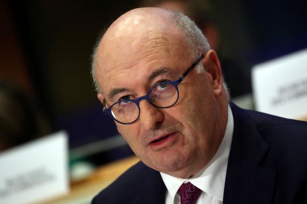 File picture shows European Trade Commissioner-designate Phil Hogan of Ireland attending his hearing before the European Parliament in Brussels, Belgium, September 30, 2019. u00e2u20acu201d Reuters pic