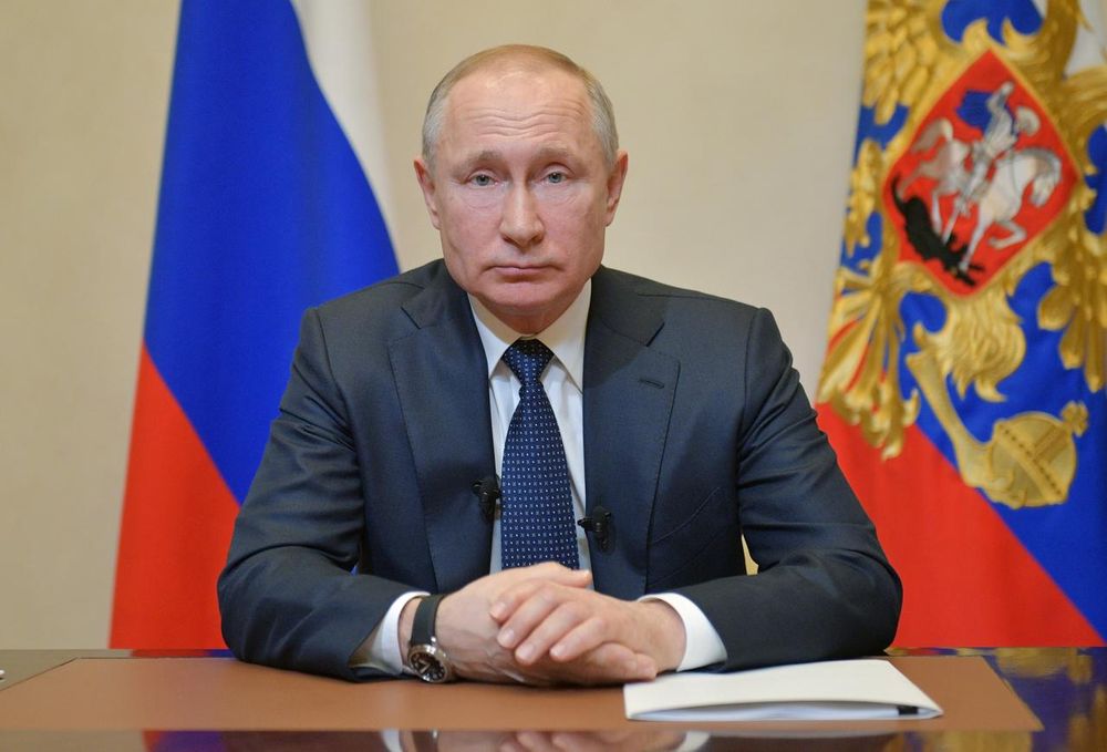 File picture shows Russian President Vladimir Putin addressing the nation on the coronavirus disease (Covid-19) outbreak in a televised speech in Moscow, Russia March 25, 2020. u00e2u20acu201d Sputnik/Alexei Druzhinin/Kremlin via Reuters