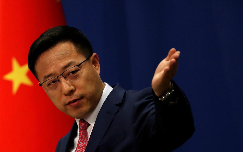 Chinese Foreign Ministry spokesman Zhao Lijian attends a news conference in Beijing, China April 8, 2020. u00e2u20acu201d Reuters pic