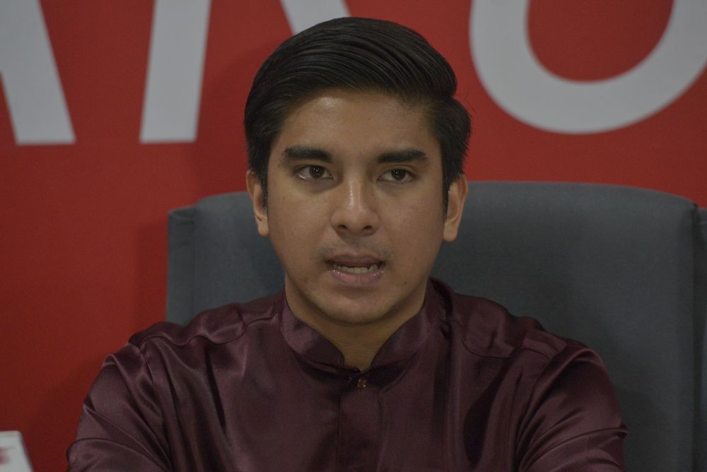 Armada chief Syed Saddiq Syed Abdul Rahman speaks to reporters during a press conference at Yayasan Sedar in Putrajaya May 31, 2020. u00e2u20acu201d Picture by Shafwan Zaidonnn