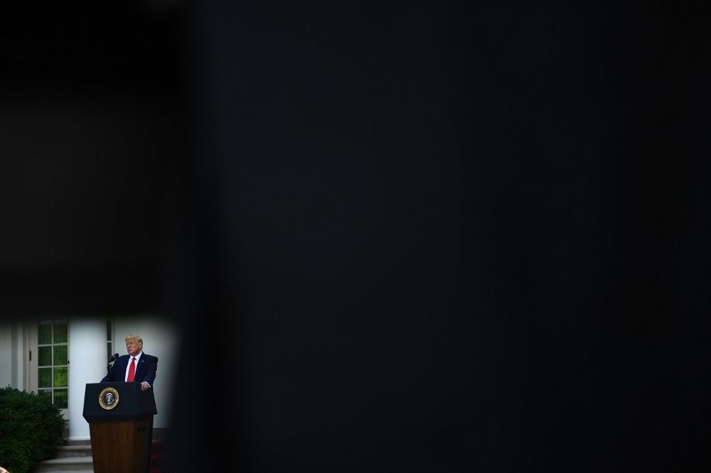 US President Donald Trump speaks during an event on protecting seniors with diabetes in the Rose Garden of the White House in Washington, DC, on May 26, 2020. u00e2u20acu201d AFP pic