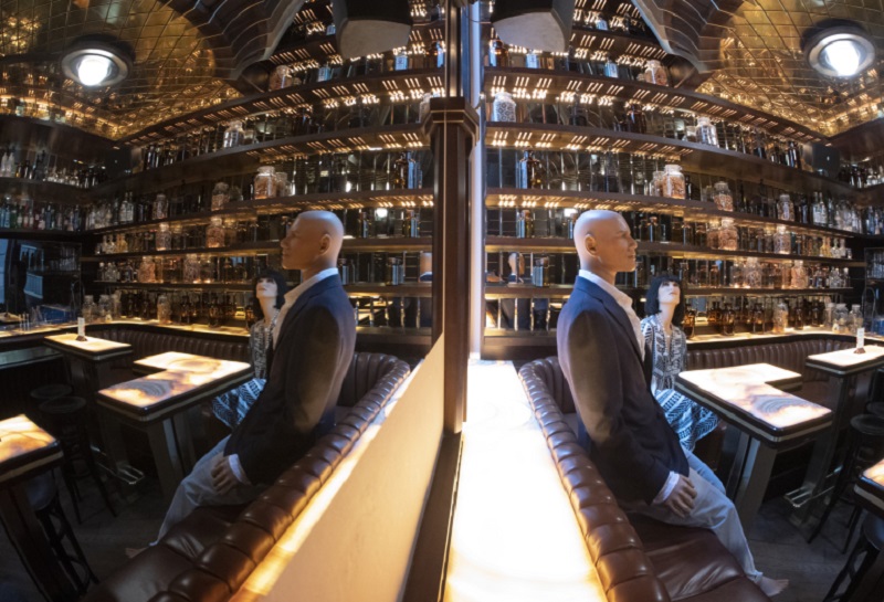 Mannequins are placed around a bar in Vienna, Austria to help customers keep the social distancing rules on May 15, 2020. u00e2u20acu2022 AFP pic
