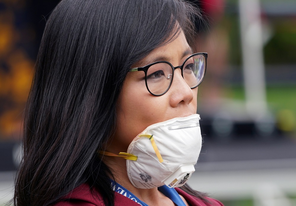 CBS News White House correspondent Weijia Jiang listens to US President Donald Trump during a coronavirus disease outbreak response briefing at the White House in Washington May 11, 2020. u00e2u20acu2022 Reuters pic