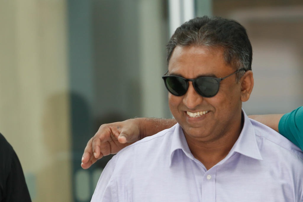 Zackeer Abbass Khan leaving the State Courts on March 6, 2020. u00e2u20acu201d TODAY pic