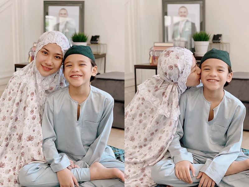 Bunga said she is keeping Hari Raya traditions alive to make it easier for her son Noah to ease into the new normal. u00e2u20acu201d Picture from Instagram/bclsinclair
