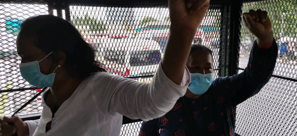 Sivarajan claimed that members of the NUWHSAS have been subjected to constant harassment, victimisation and union-busting activities since early this year. — Picture courtesy of Parti Sosialis Malaysia