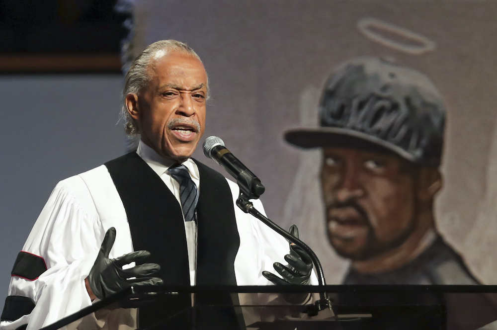 The Reverend Al Sharpton speaks during the funeral for George Floyd  at The Fountain of Praise church in Houston June 9, 2020. u00e2u20acu201d AFP pic