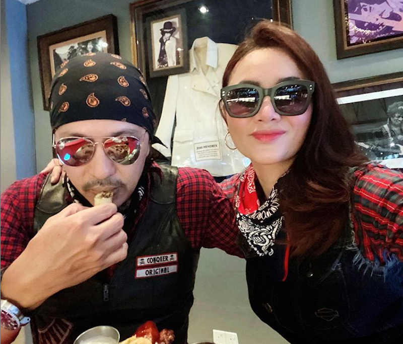 Elizad and her husband, Shamsul Baharin Abdul Rahman are avid bikers. — Picture via Instagram/@elizadsharifuddin. 