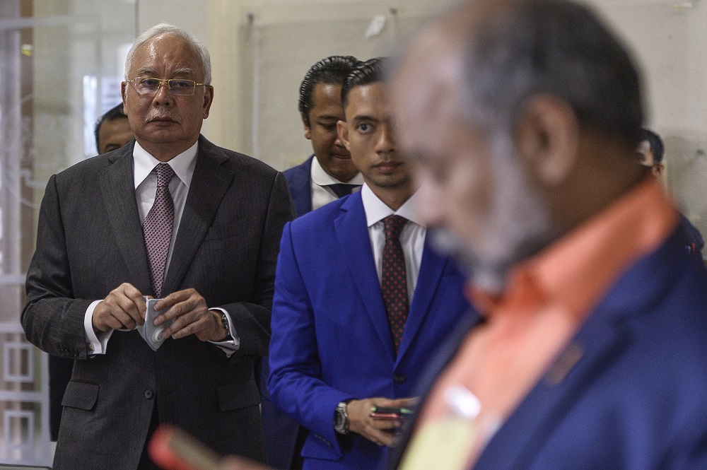 Datuk Seri Najib Razak is seen at the Kuala Lumpur High Court June 24, 2020. u00e2u20acu2022 Picture by Miera Zulyana