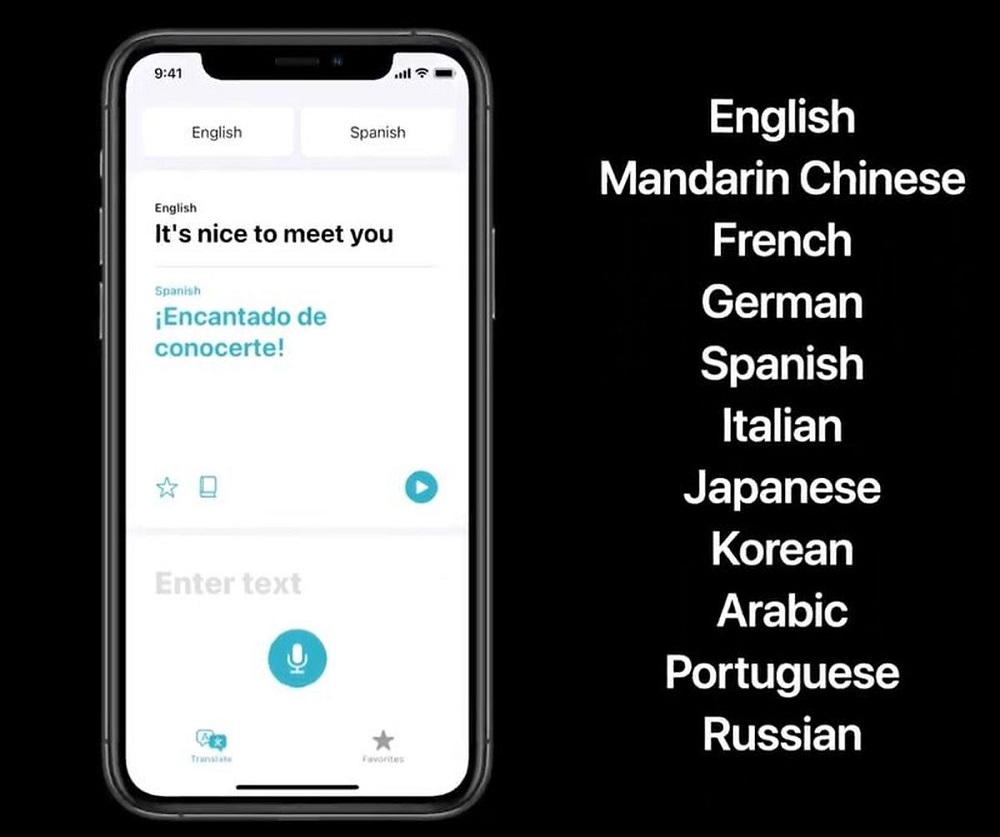 The Translate app allows users to immediately translate phrases and words by using voice-to-text technology, and 11 languages are supported. — SoyaCincau pic