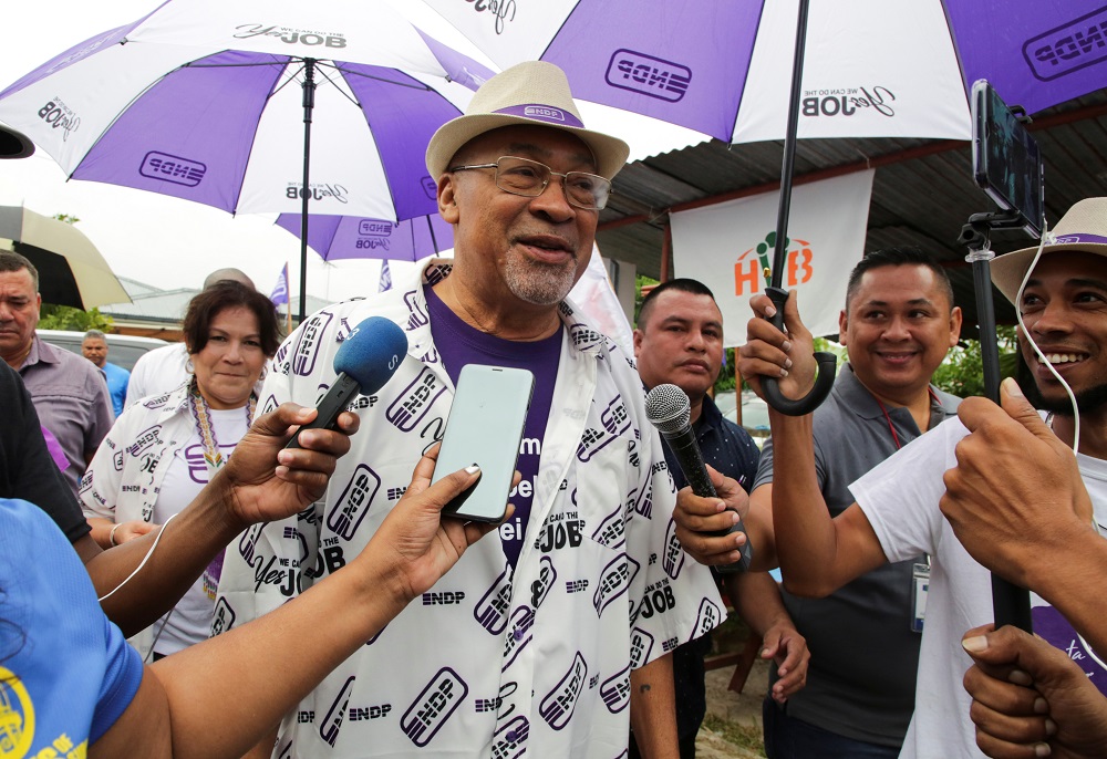 Suriname's President Desi Bouterse of the ruling National Democratic Party arrives to cast his vote during parliamentary elections, in Paramaribo, Suriname May 25, 2020. u00e2u20acu201d Reuters pic