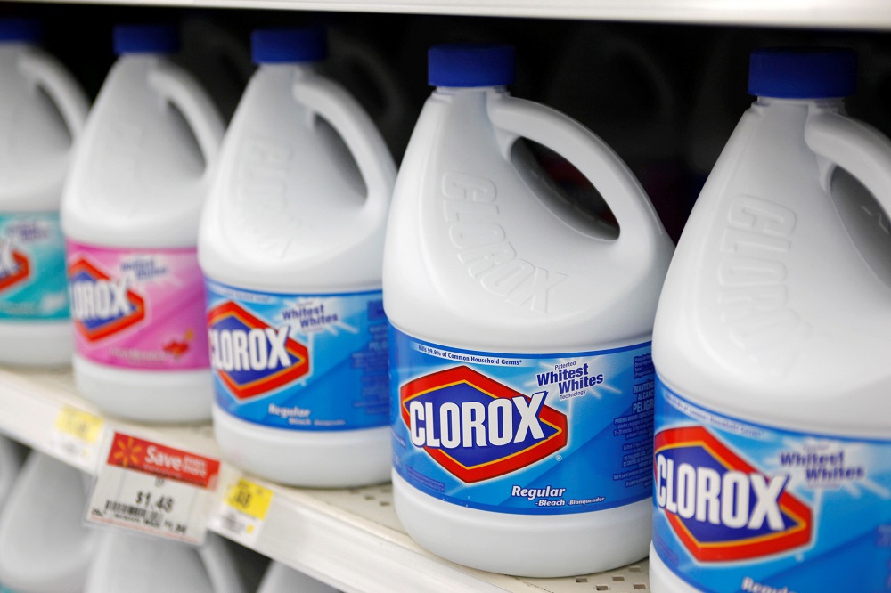 Bottles of Clorox bleach are displayed for sale on the shelves of a Wal-Mart store in Rogers, Arkansas June 4, 2009. u00e2u20acu201d Reuters pic