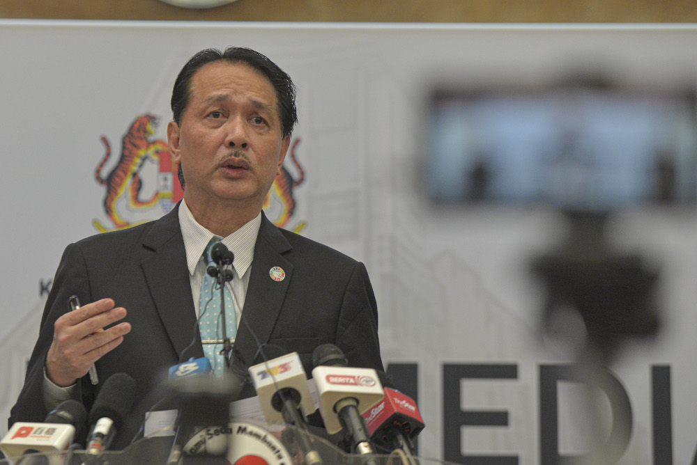 Health Director-General Datuk Dr Noor Hisham Abdullah speaks at a press conference in Putrajaya June 1, 2020. u00e2u20acu201d Picture by Shafwan Zaidon