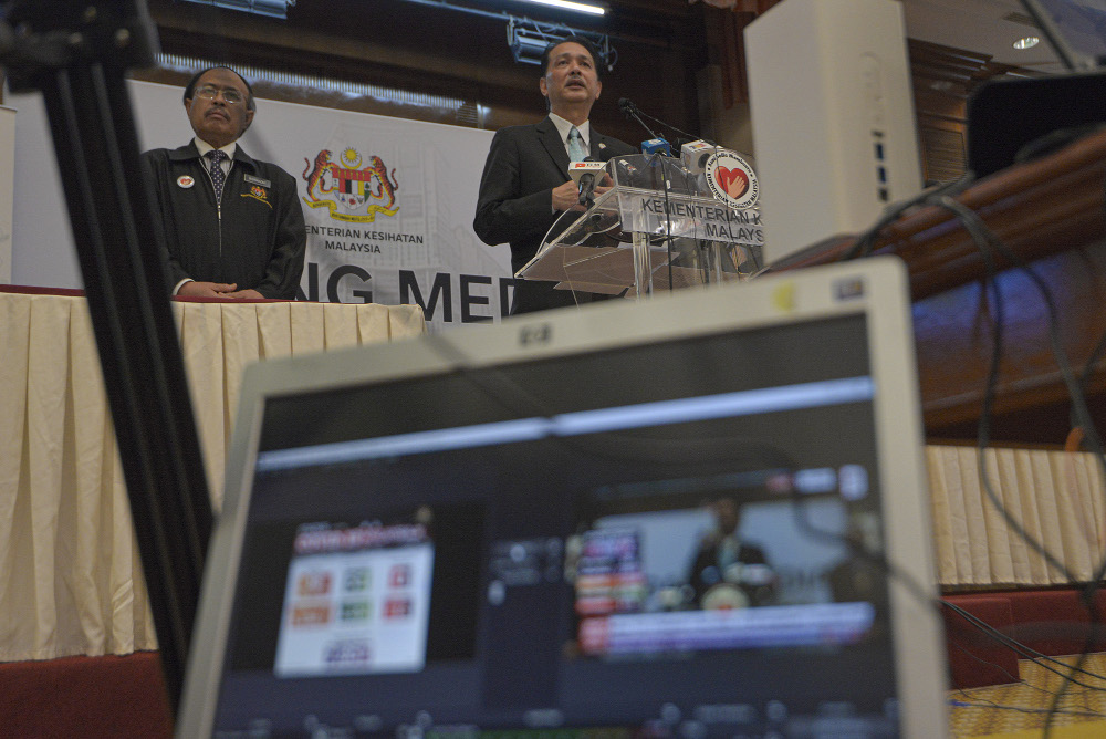 Health Director-General Datuk Dr Noor Hisham Abdullah speaks at a press conference in Putrajaya June 1, 2020. u00e2u20acu201d Picture by Shafwan Zaidon